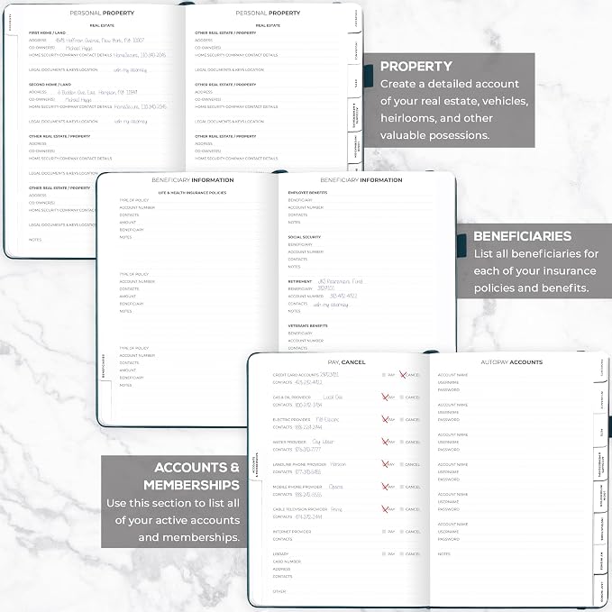Clever Fox End of Life Planner – Final Arrangements Organizer - Image 5