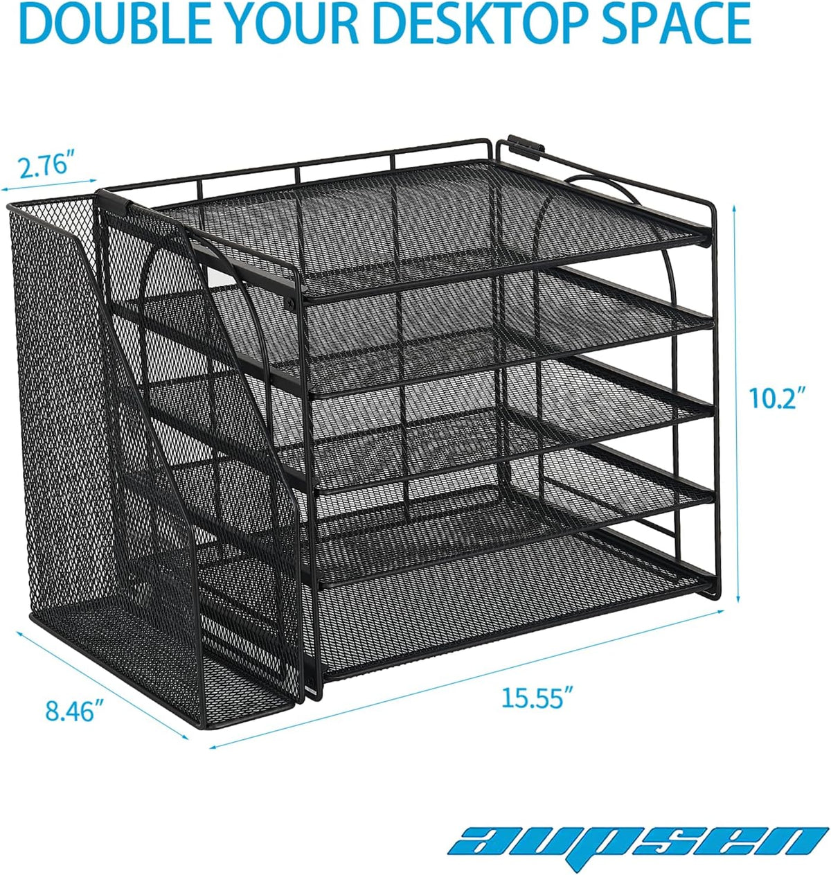Desk Organizers and Accessories, 5-Tier Desktop Paper File Organizer