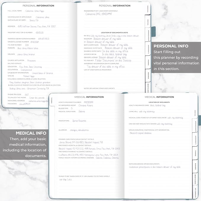 Clever Fox Large End of Life Planner – Guided Final Arrangements Organizer - Image 3