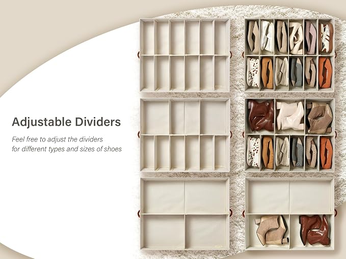 StorageWorks Shoe Organizer for Closet, Fits up to 24 Pairs - Image 4