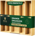 ROYAL CRAFT WOOD Luxury Bamboo Kitchen Drawer Organizer by RoyalCraftWood