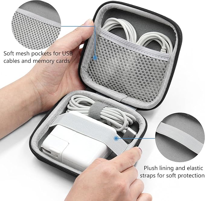 Charger Case for Macbook, Portable Tech Electronic Organizer Bag, Travel - Image 5