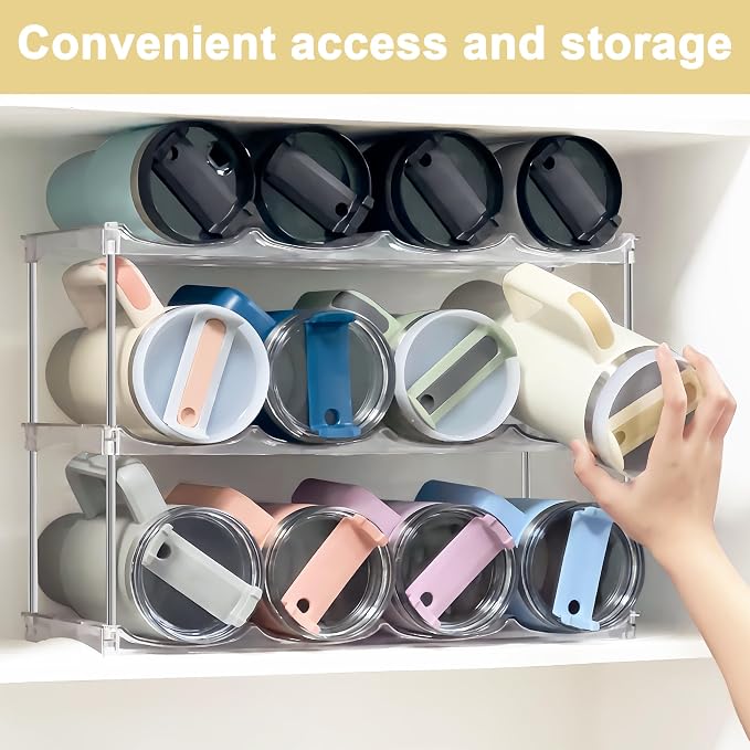 Stackable Water Bottle Organizer & Holder - Image 7