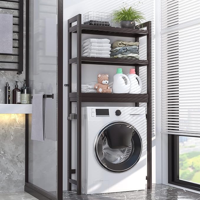 Homykic Over The Toilet Storage, Bamboo 3-Tier Over-The-Toilet Space Saver - Image 6