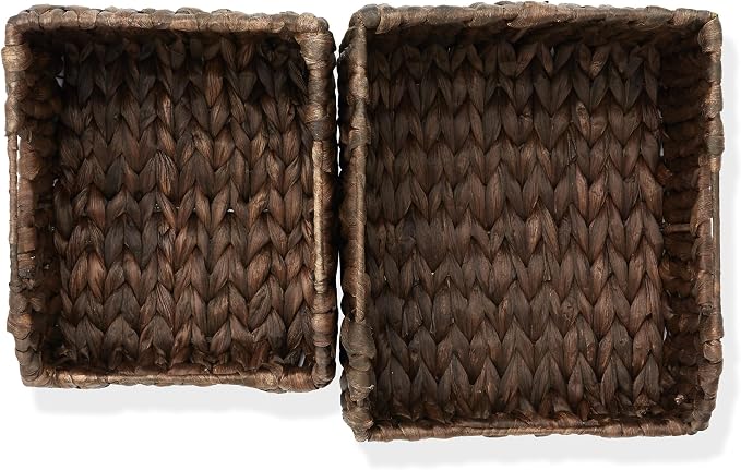 Casafield Set of 2 Water Hyacinth Pantry Baskets - Image 5