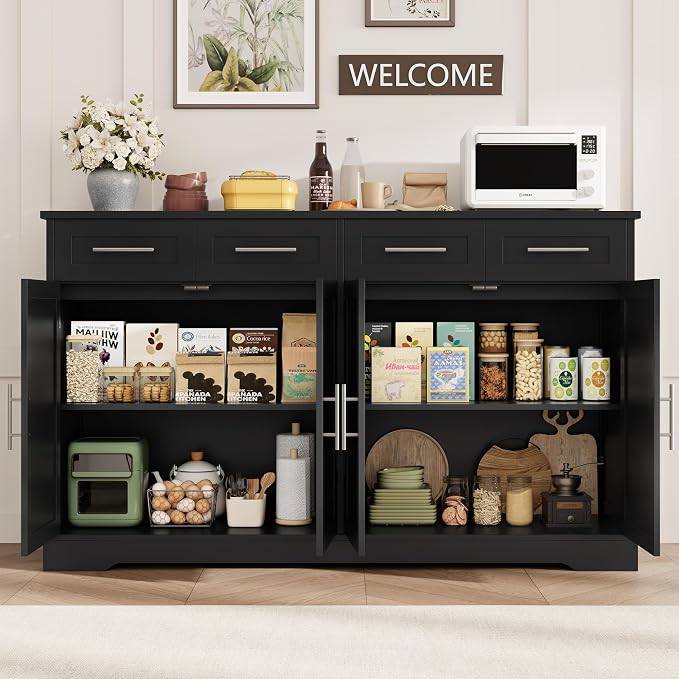 HOSTACK 60" Large Buffet Sideboard - Image 6
