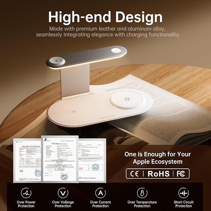 GUSGU 3 in 1 Charging Station for MagSafe Wireless Charger - Image 6