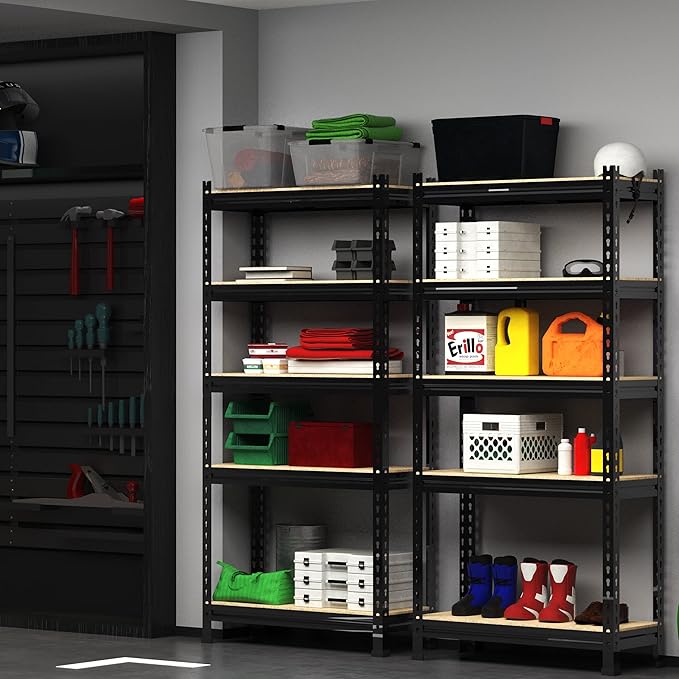PrimeZone Storage Shelves 5 Tier Adjustable Garage Storage Shelving, Heavy Duty - Image 9