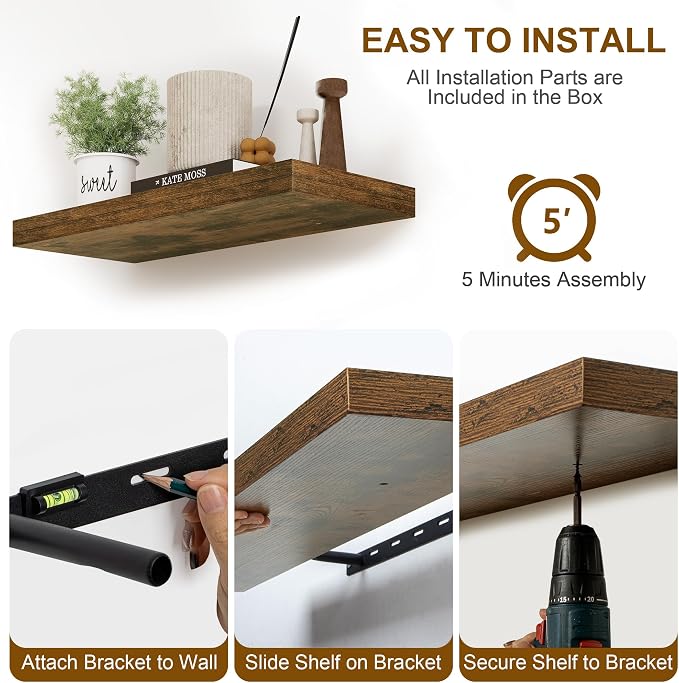 Fun Memories Floating Shelves, 8 Inch Deep Floating Shelves - Image 8