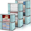 Budding Joy 90L Large Storage Bags, 8 Pack Clothes Storage Bins Foldable Closet by BuddingJoy-BuildaJoyfulLifeforYou