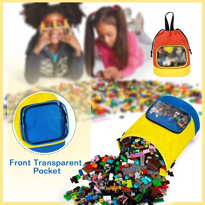 2 Pack Drawstring Toy Storage Bag Compatible - Image 3
