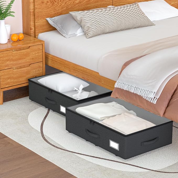 Underbed Storage Bins with Wheels, No Assembly Required - Image 5