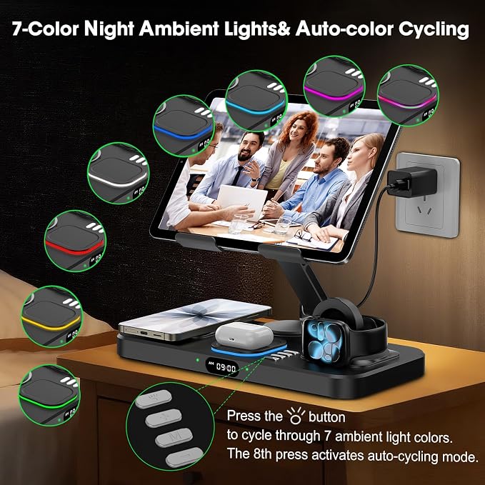 30W Charging Station for Apple Products, Foldable Wireless Charger - Image 4