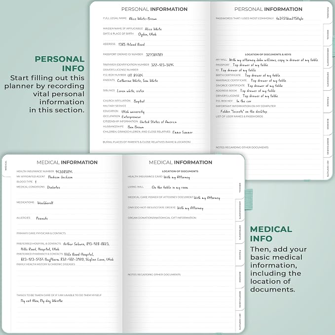 Clever Fox End of Life Planner – Final Arrangements Organizer - Image 3