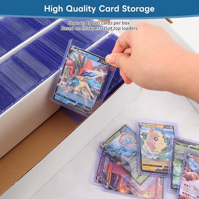 6 Pack Trading Card Storage Box, Protecting and Organizing Soccer, Basketball - Image 4