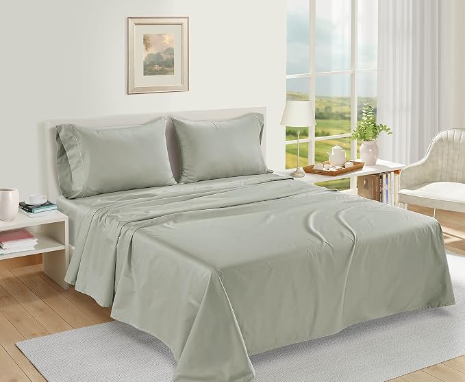 LANE LINEN Pillow Case Covers King Set of 2 100% Egyptian Cotton Sateen Soft - Image 3
