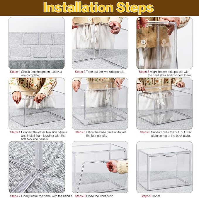 ULENDIS 4 Packs Plastic Purse Storage Organizer - Image 6