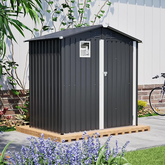 6x4 FT Outdoor Storage Shed - Image 9