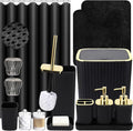 Bathroom Set with Shower Curtain and Rugs- 25PC Bathroom Accessory Set by BetterbathroomwithXLHOME