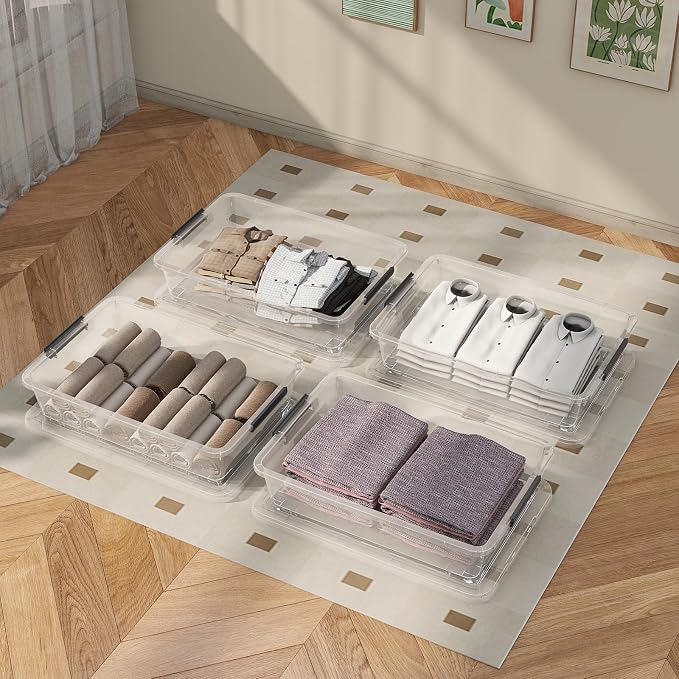 25 Quart Under the Bed Low Profile Storage Boxes - Image 6