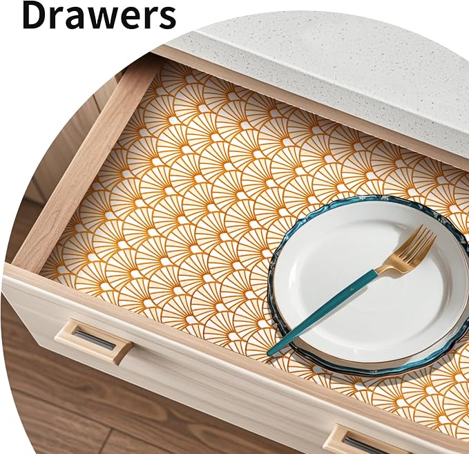 Drawer and Shelf Liner for Kitchen Cabinet: 17 in X 30 Ft Waterproof Shelf - Image 8