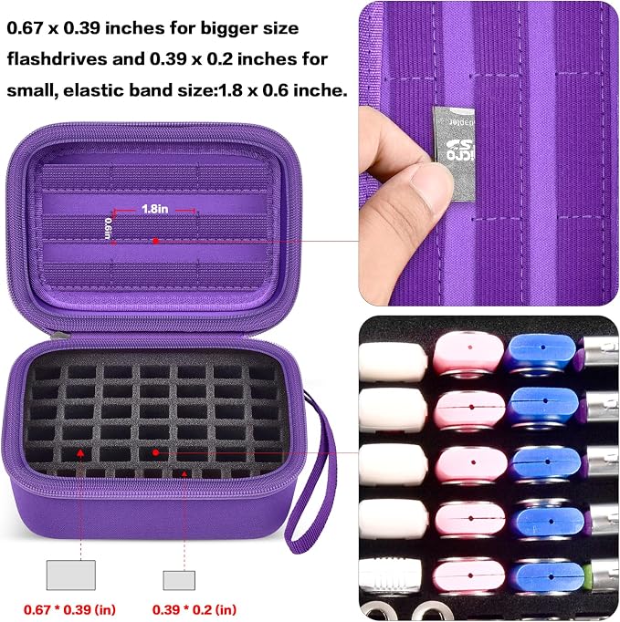 Comecase USB Flash Drive Case, Thumb Drive, Memory Card SD SDXC SDHC Card - Image 3