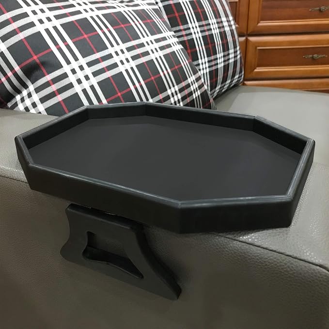 Side Tables Sofa Armrest Clip-On Table, Recliner Armchair Organizer Tray by Forzaddik