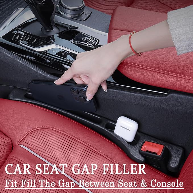 Car Seat Gap Filler, car in between seat catcher 2-Pack No-Drop Seat Side Gap - Image 2