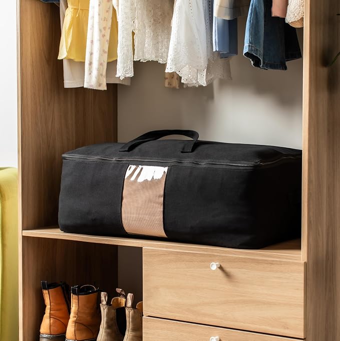 Soft Canvas Storage Bags with Zipper. Thick Breathable - Image 6