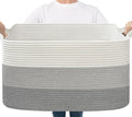 Goodpick Storage Basket, 21.6" x 14.9" x 11.8", Blanket Basket by Goodpick