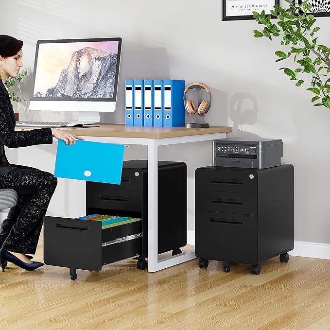 SISESOL 3 Drawer File Cabinet - Image 2