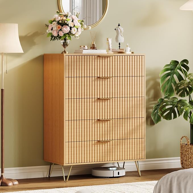 Garvee Fluted Dresser for Bedroom by Garvee
