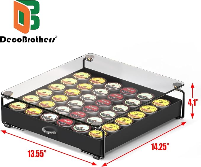 DecoBrothers Crystal Tempered Glass Holder Drawer - Image 3