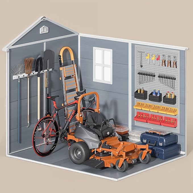 Gizoon 8x6 FT Outdoor Plastic Storage Shed - Image 7