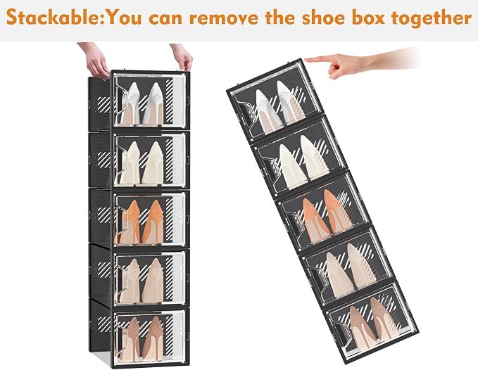 Shoe Storage, 12 Pack X-Large Shoe Organizer - Image 6