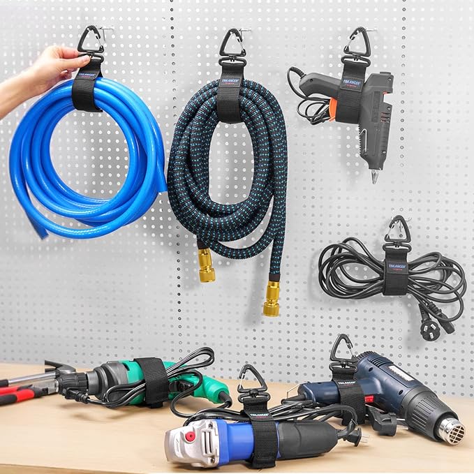 Heavy Duty Storage Straps, Trilancer Hook-and-Loop Cord Organizer and Hanger - Image 4