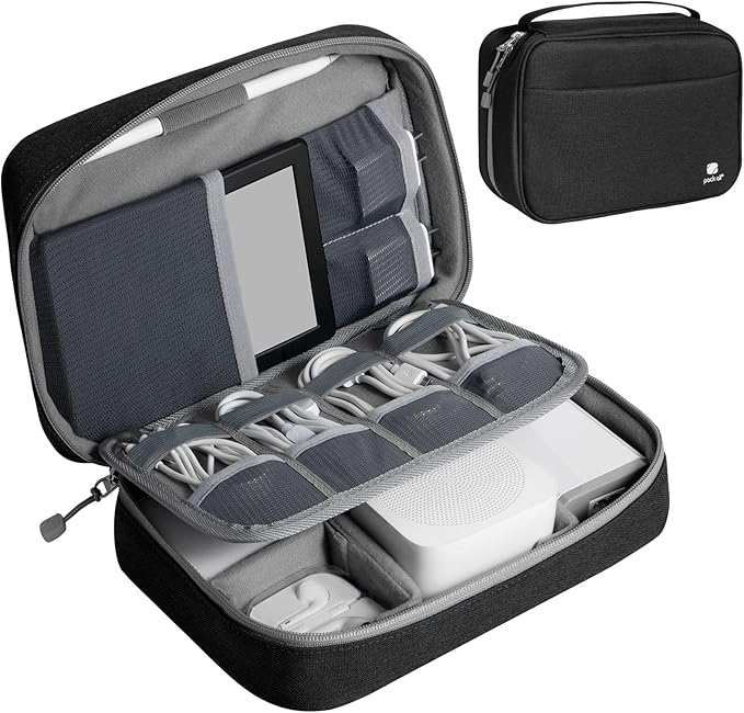 pack all Electronic Organizer Plus, Larger Capcity Cable Organizer Bag by packall