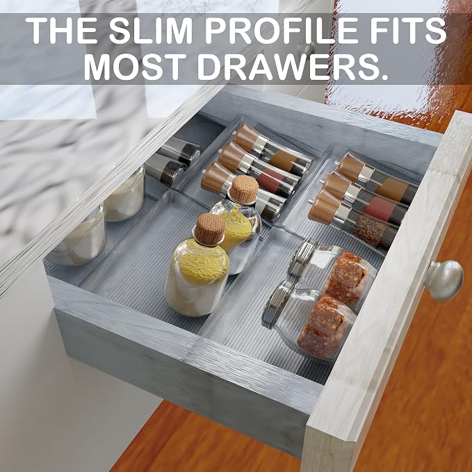 BaHoki Essentials 3 Tier Spice Rack- Kitchen Drawer Organizer - Image 2