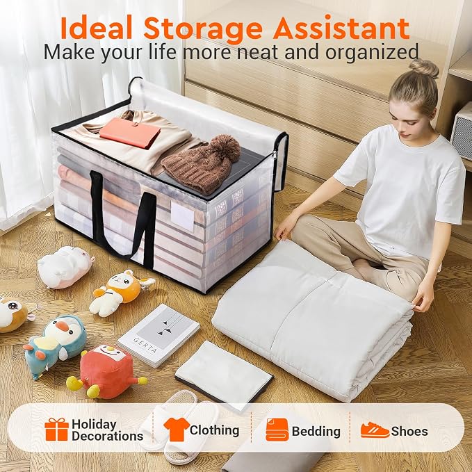 BlissTotes Moving Bags, 93L 8-Pack Storage Bags, Moving Box Heavy Duty Extra - Image 6