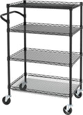 Finnhomy 4 Tier Heavy Duty Commercial Grade Rolling Cart by Finnhomy