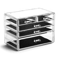 BINO THE MANHATTAN SERIES Acrylic Makeup Drawer Organizer-3 Large 2 Small by BINO