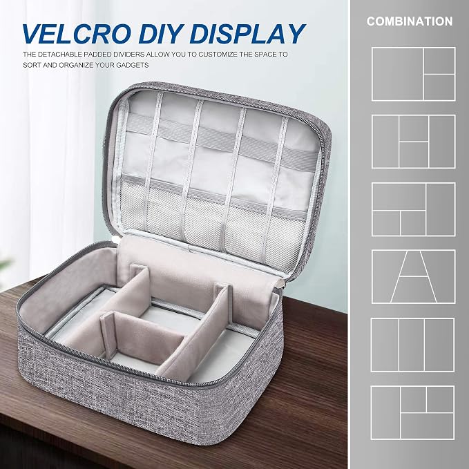 SELLYFELLY Electronics Organizer Travel Universal Cable Organizer Bag - Image 8