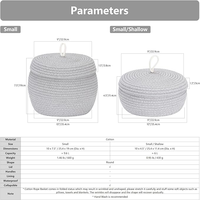 Sea Team Round Cotton Rope Storage Basket - Image 7