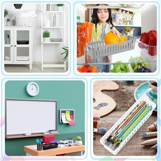 6 Pcs Black, School Supplies, and Home Storage, Organization - Image 7