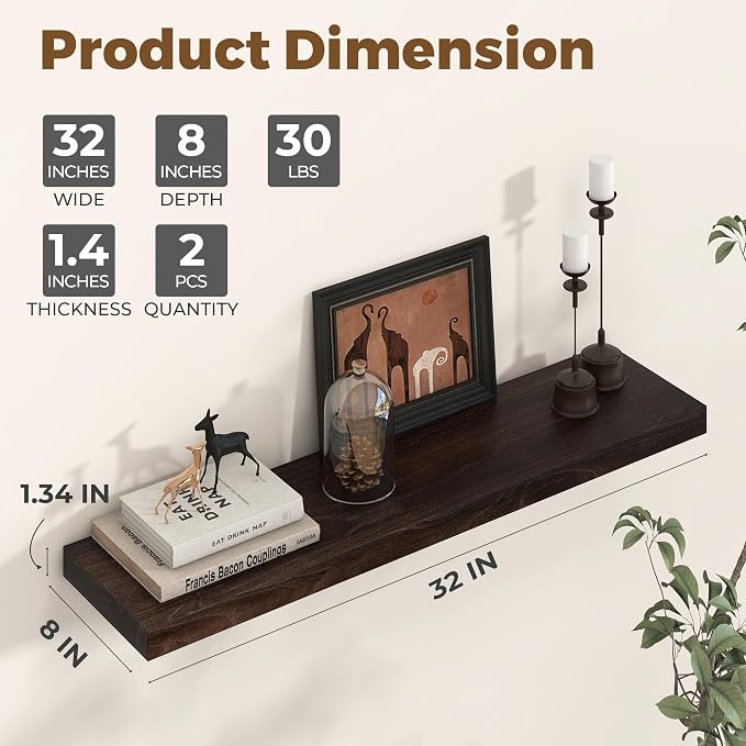Axeman Floating Shelves for Wall - Image 3
