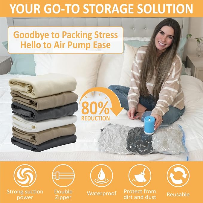 22 Pack Vacuum Storage Bags - Image 2