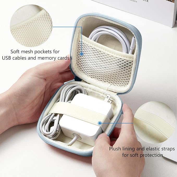 Charger Case for Macbook, Portable Tech Electronic Organizer Bag, Travel - Image 5