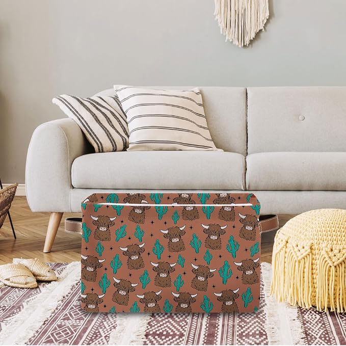 Rectangle Yak Storage Basket, Collapsible Storage Box Bin - Image 6