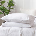 MooMee Bedding Pillowcases Pack of 2 100% Washed Cotton Linen Like Textured by MOOMEE