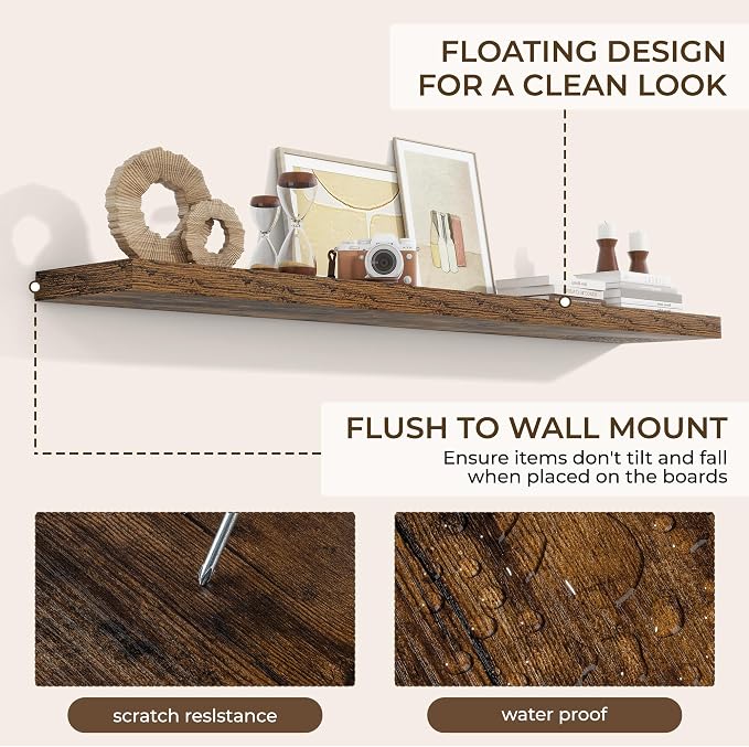 RICHFOCUS 72Inch Floating Shelves - Image 6